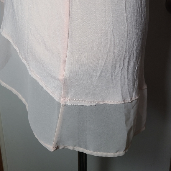 🌸 Anthro Bordeaux Pink Chiffon Tank - Picture 8 of 16